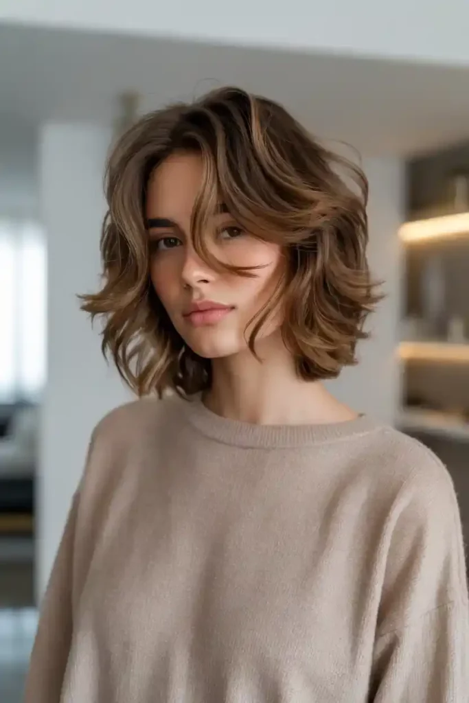 Asymmetrical Soft Mullet