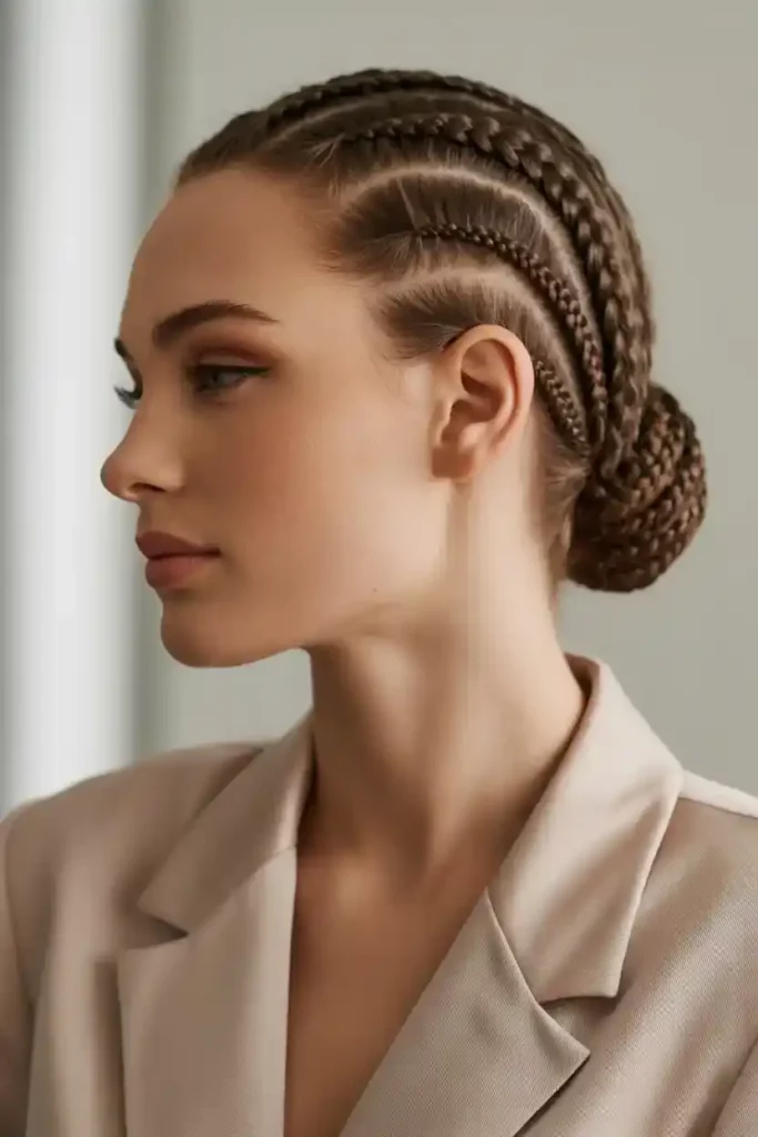 Baby Braids With Bun