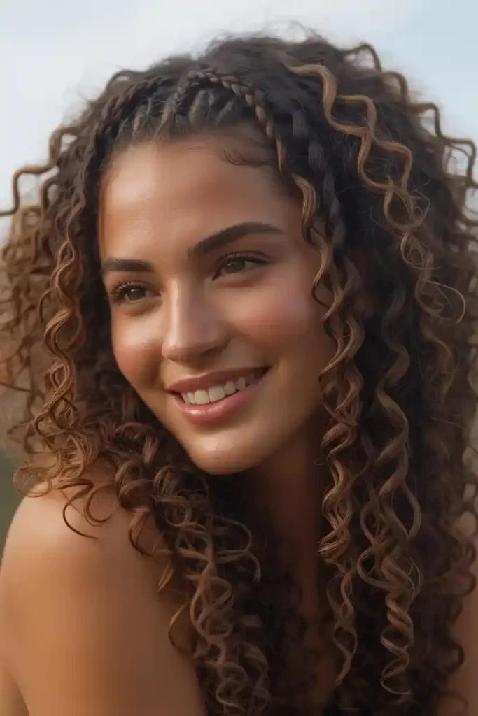 Baby Braids With Curly Ends