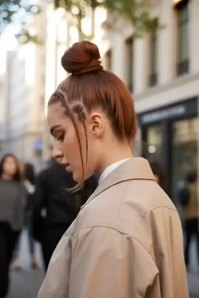 Baby Braids With Top Knot