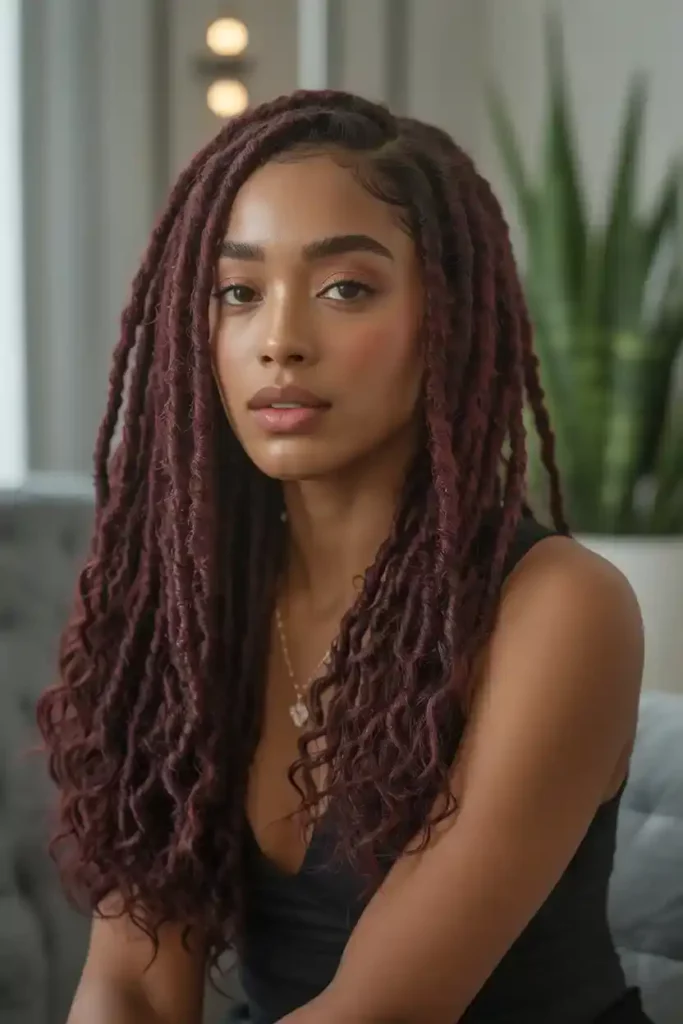 Burgundy Locs