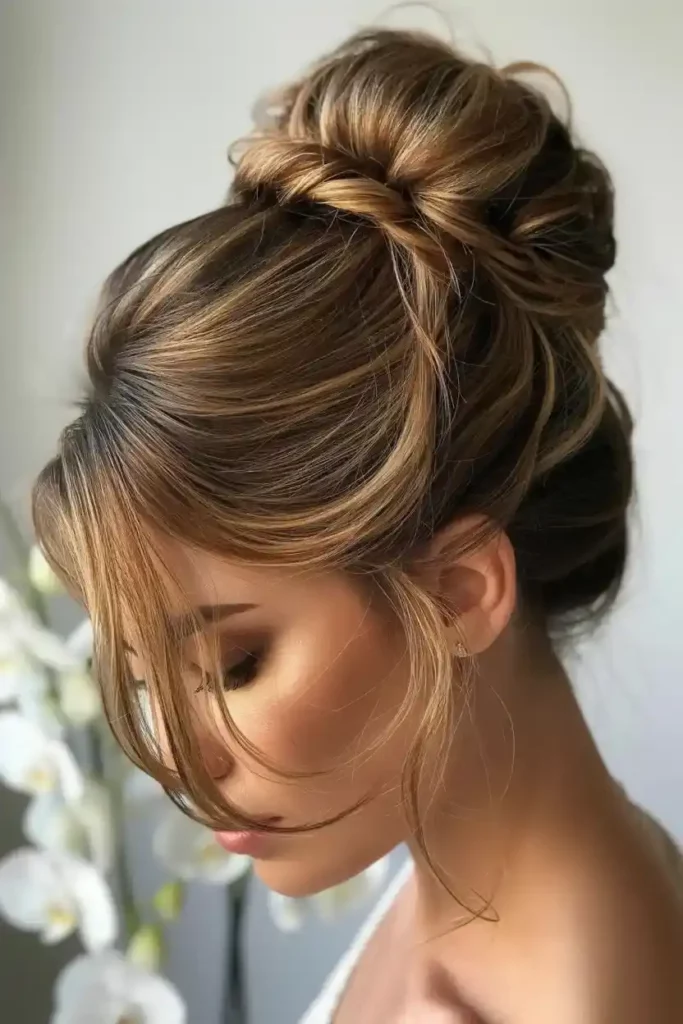 Caramel Highlights with Updo