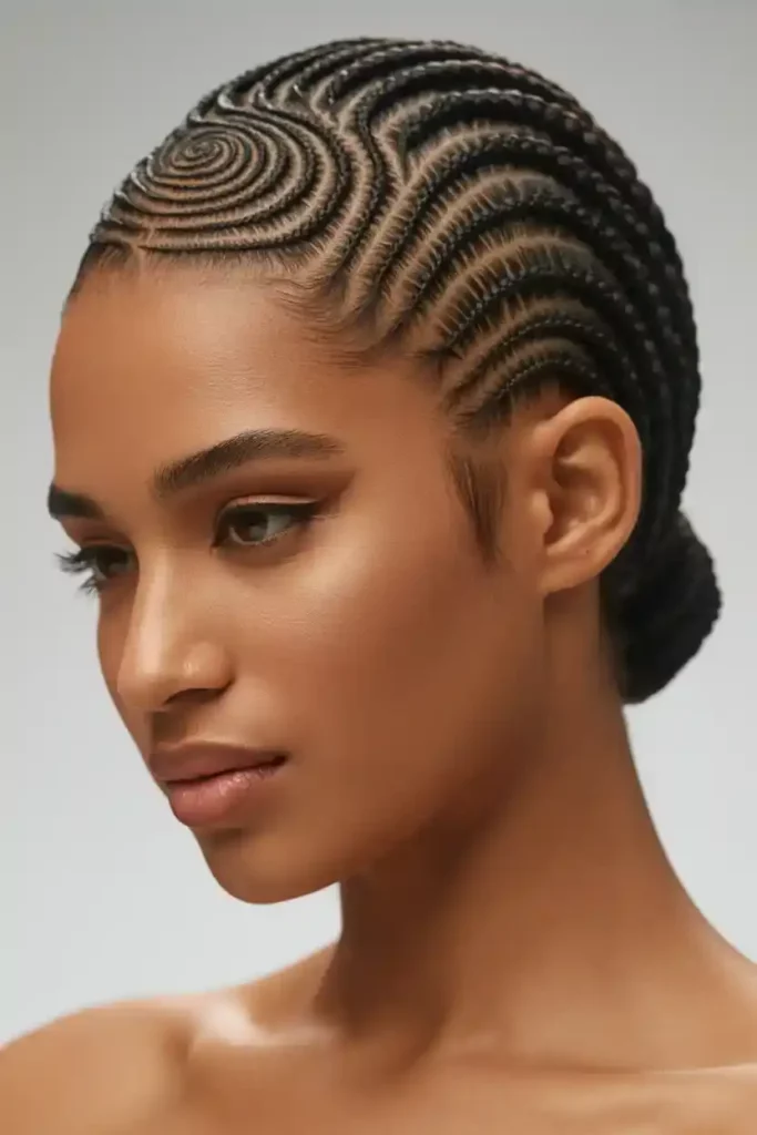 Classic Swirl Cornrows