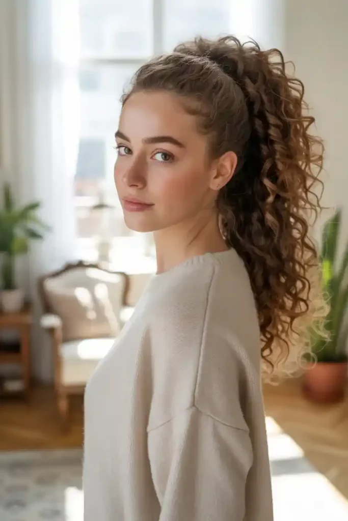 Curly Ponytail
