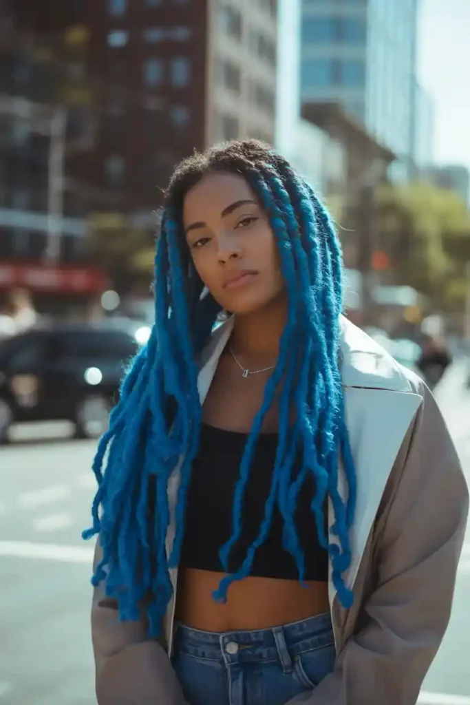 Electric Blue Locs