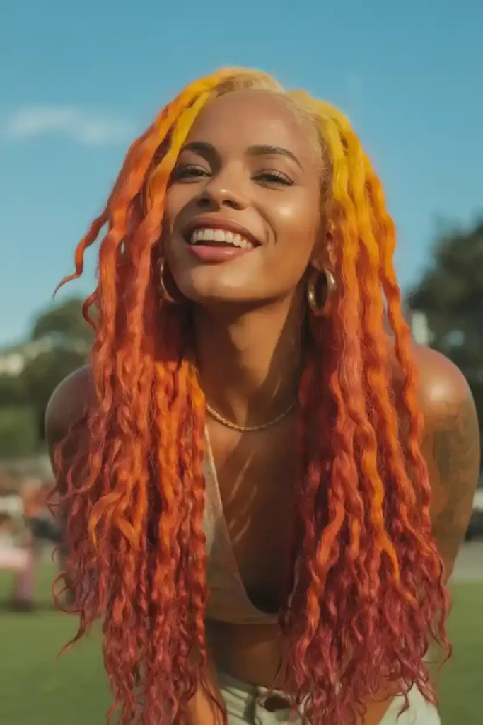 Fiery Orange Locs