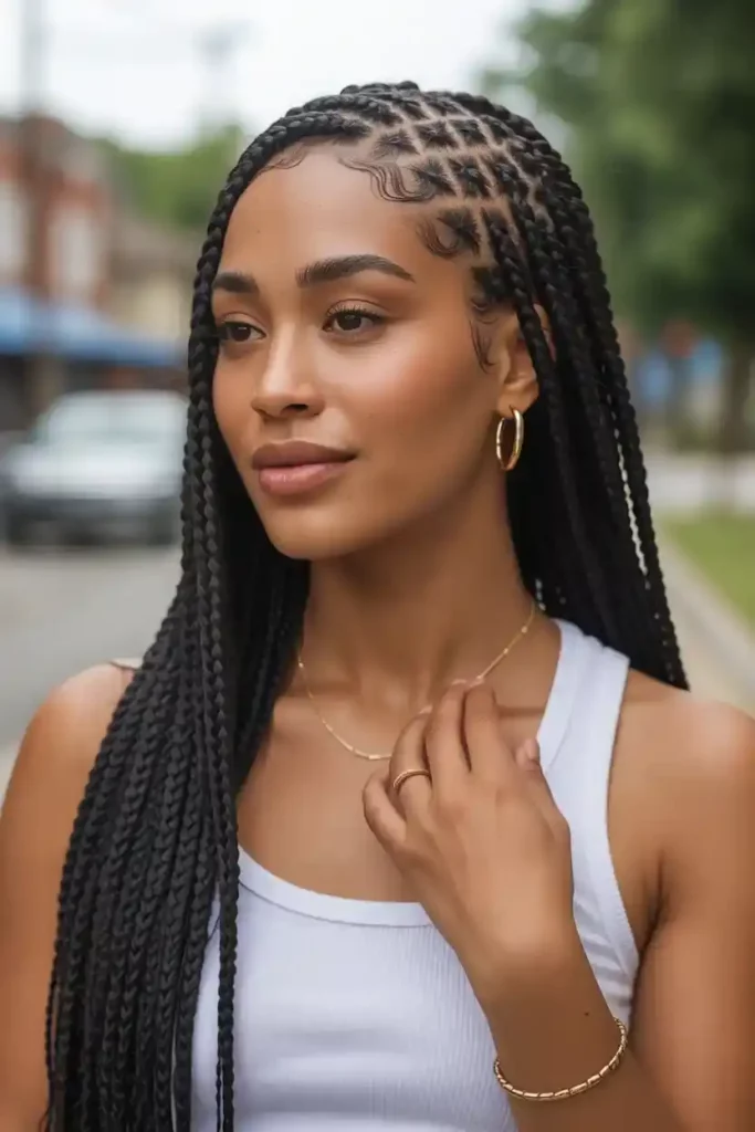 Fulani Braids with Feed-Ins