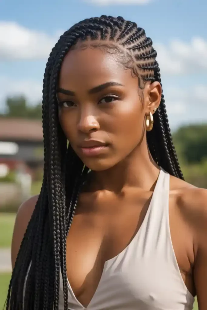 Fulani Braids with Mohawk