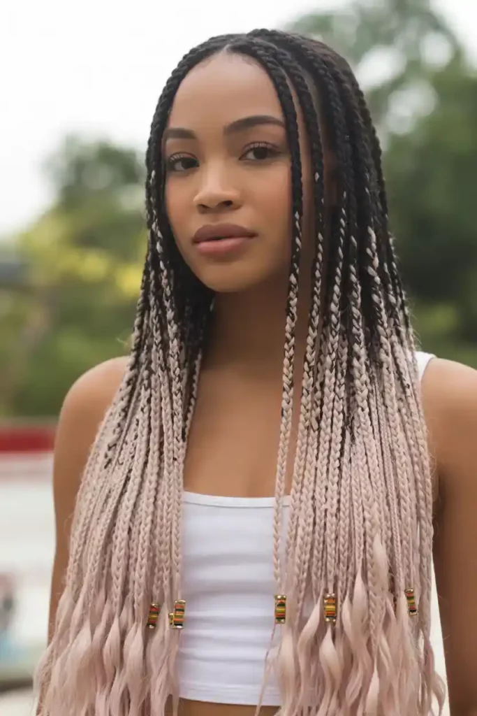 Fulani Braids with Ombre Effect