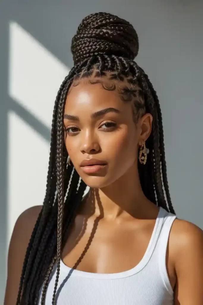 Fulani Braids with Tribal Patterns