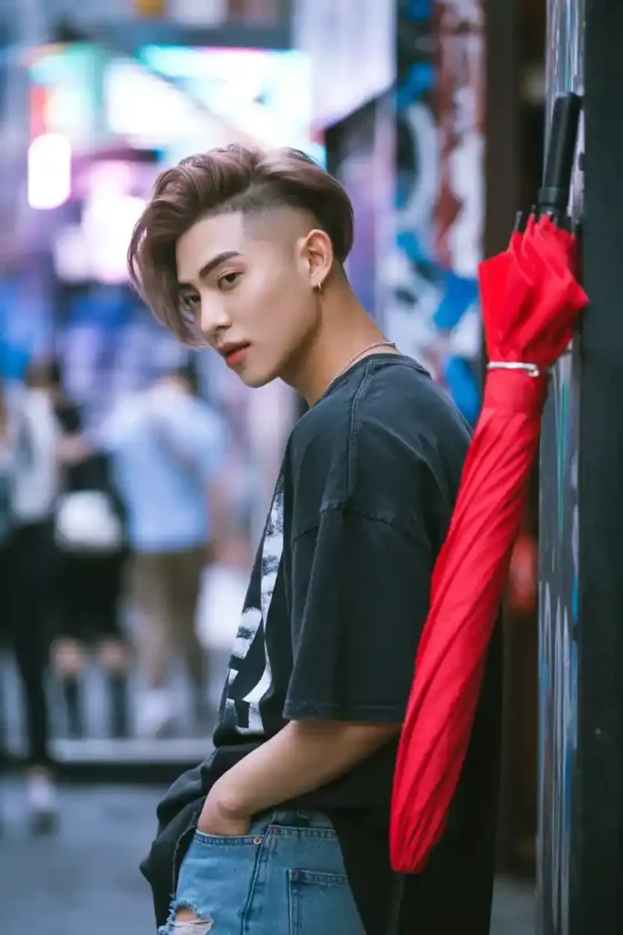 Korean Side Swept Undercut