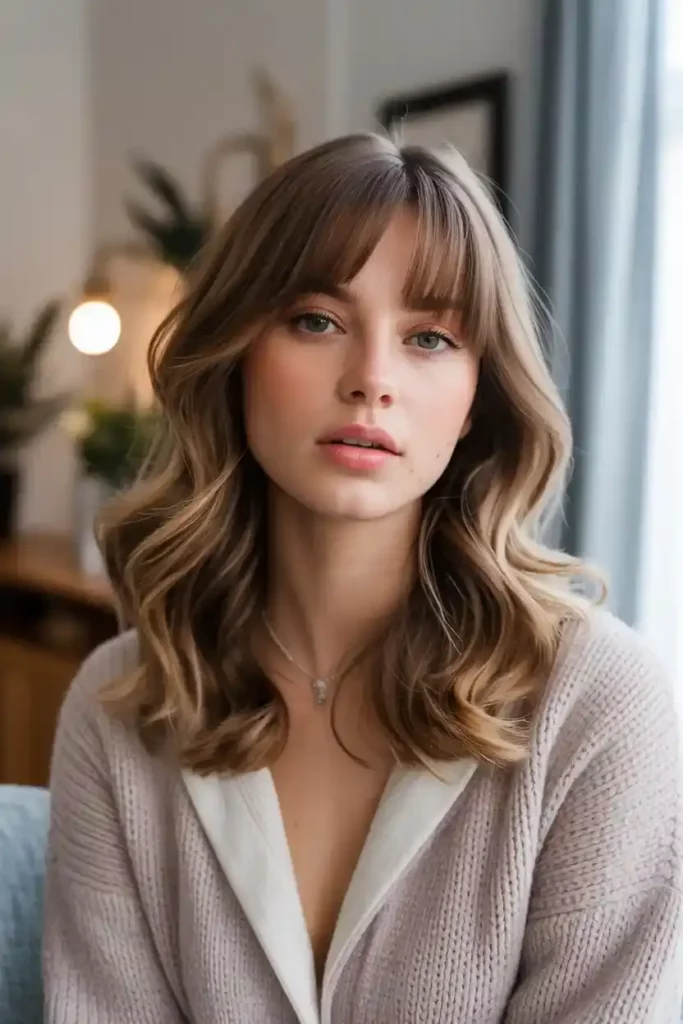 Layered Curtain Bangs
