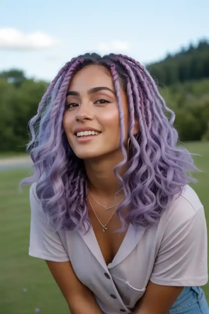 Lilac Ombre Locs