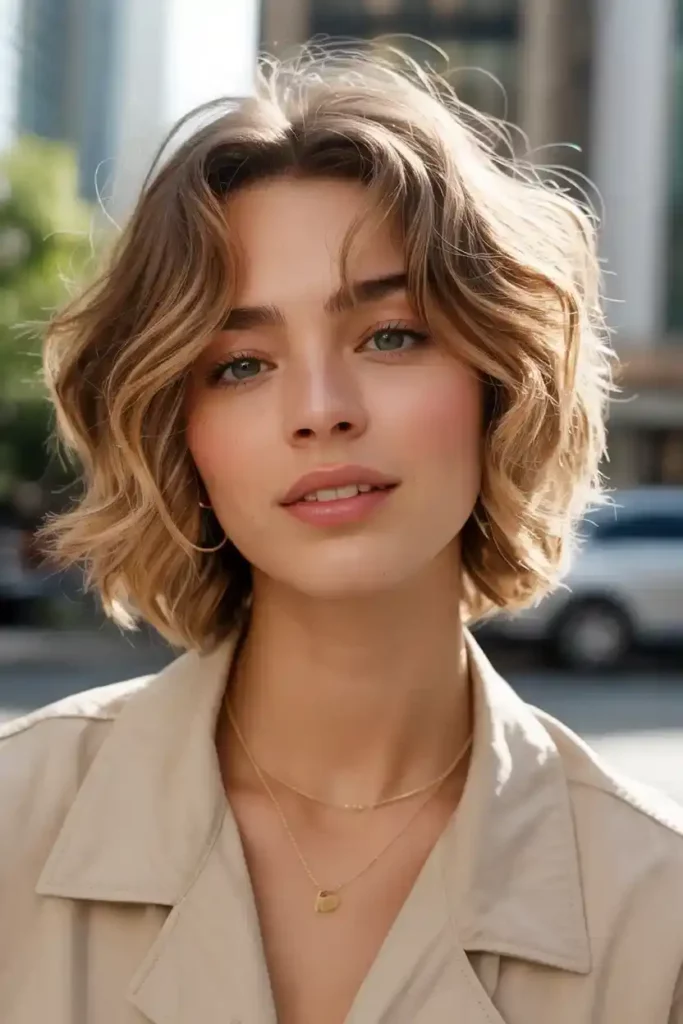 Messy Butterfly Cut Short Hair