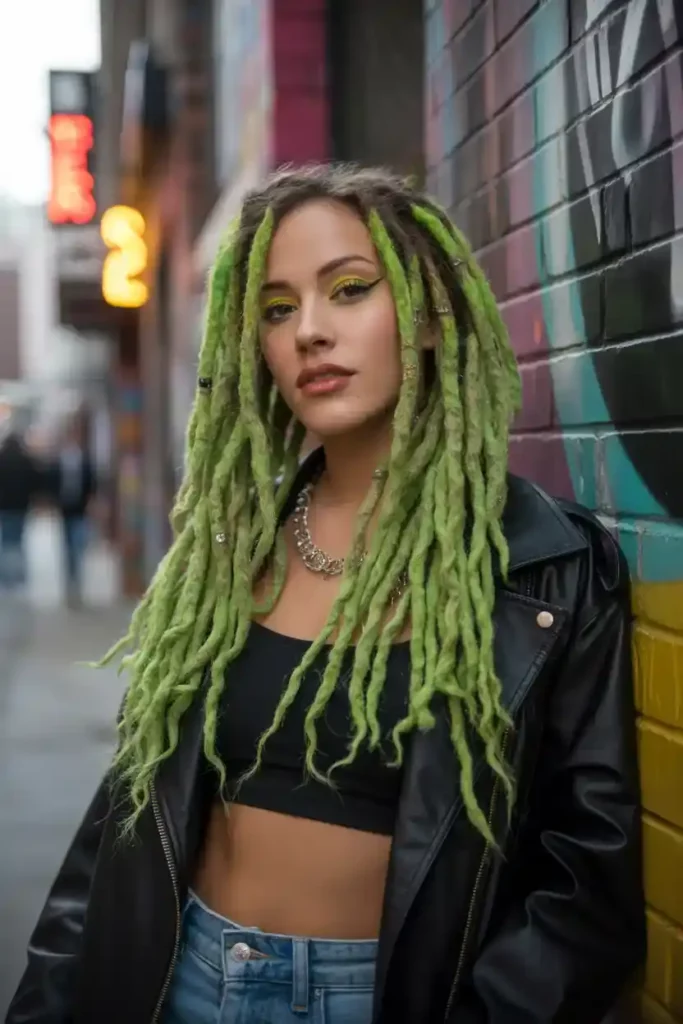 Neon Green Locs
