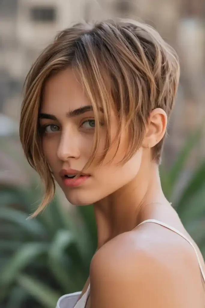 Pixie Butterfly Cut Short Hair