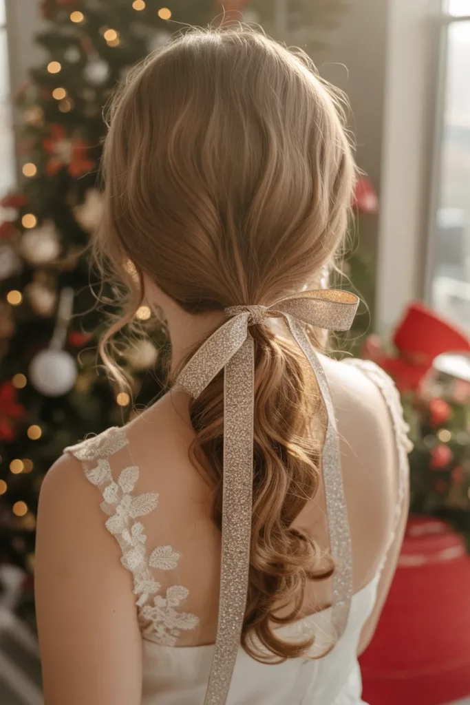 Romantic Low Ponytail With Twists