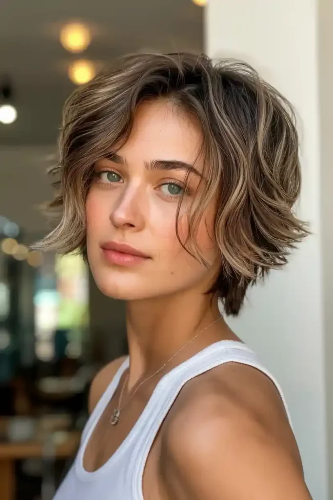 Shaggy Butterfly Cut Short Hair