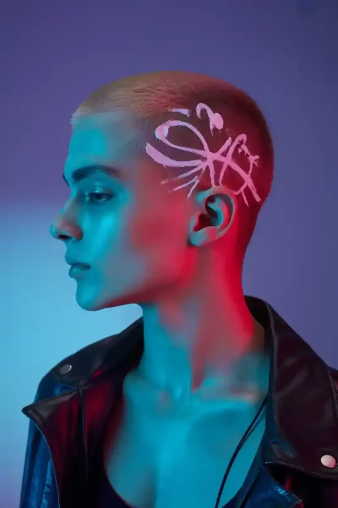 Side Shave with Undercut Designs