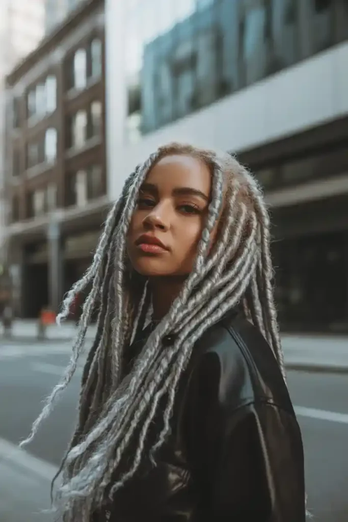 Silver Grey Locs
