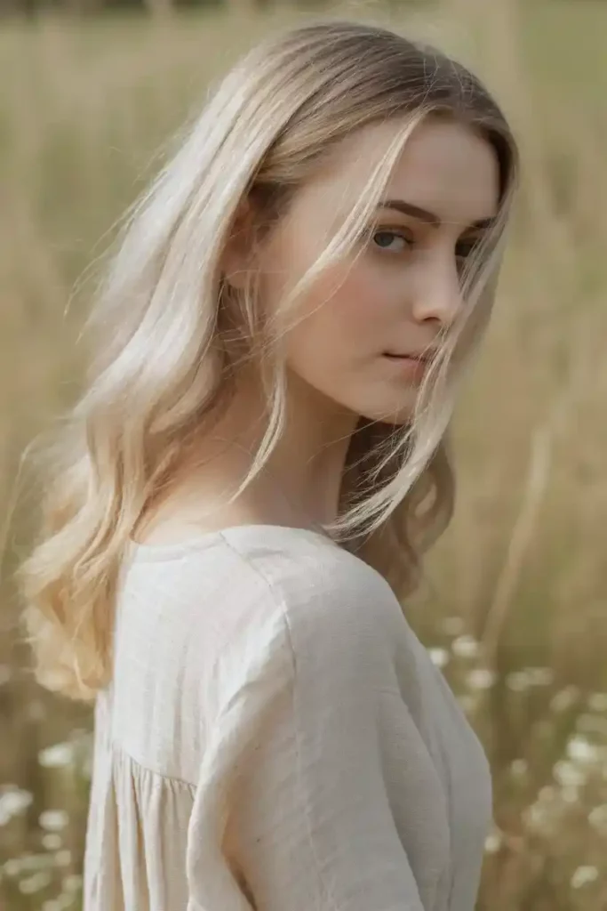 Subtle Silver Highlights on Blonde Hair