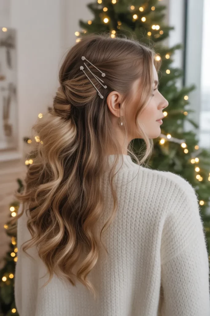Twisted Half-Up Half-Down Style