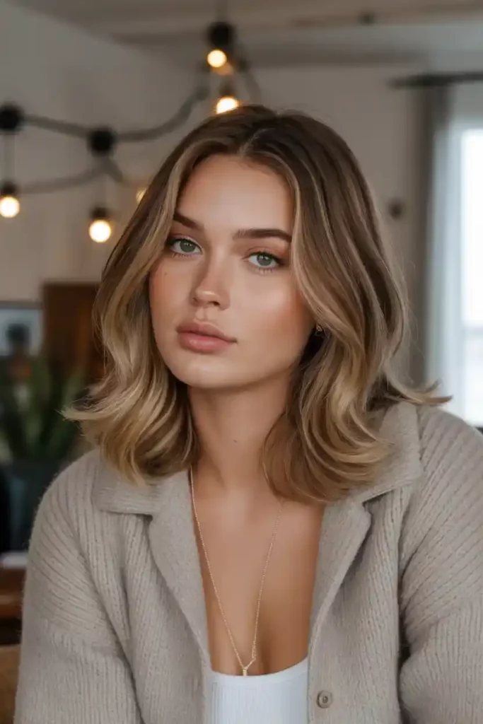 Wavy Shoulder-Length Layers