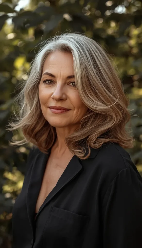 Shoulder Length with Soft Waves