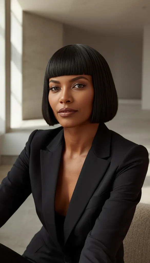 The Sleek Blunt Bob
