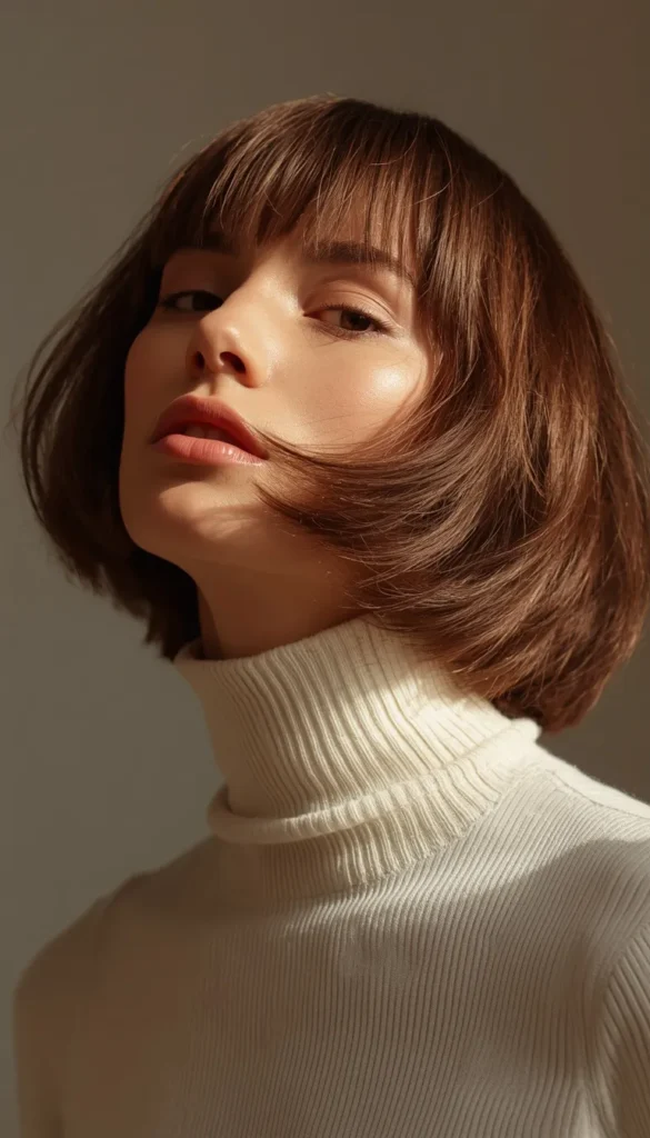 Chin Length Choppy Bob