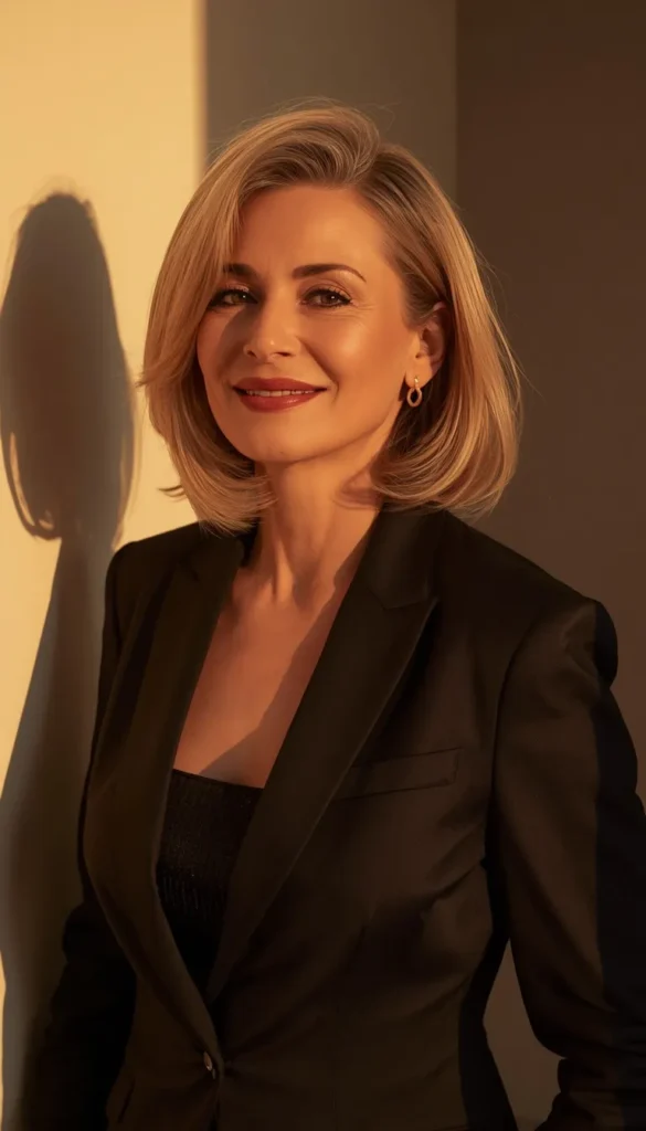 Chin Length Layered Bob