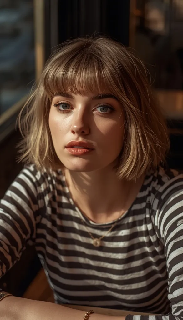 French Inspired Choppy Bob