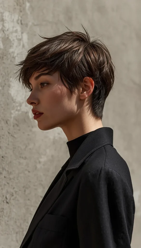 Razor Cut Pixie Mullet