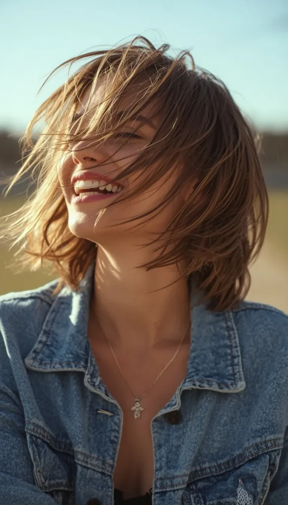 Shaggy Choppy Bob