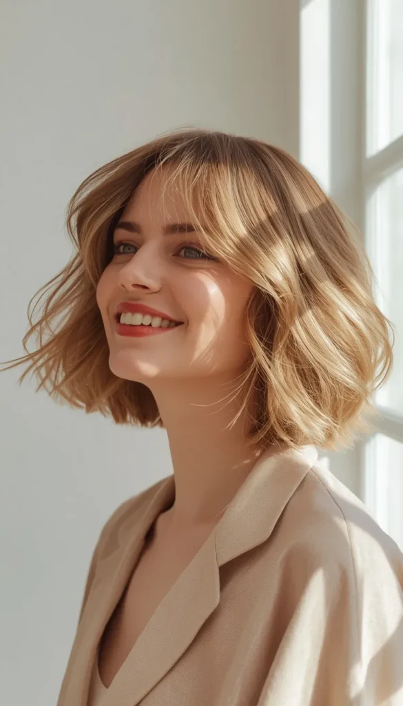 Shorter Chin To Collarbone Shag