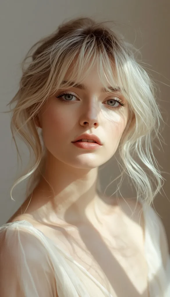 Soft Feathered Layers With See Through Bangs