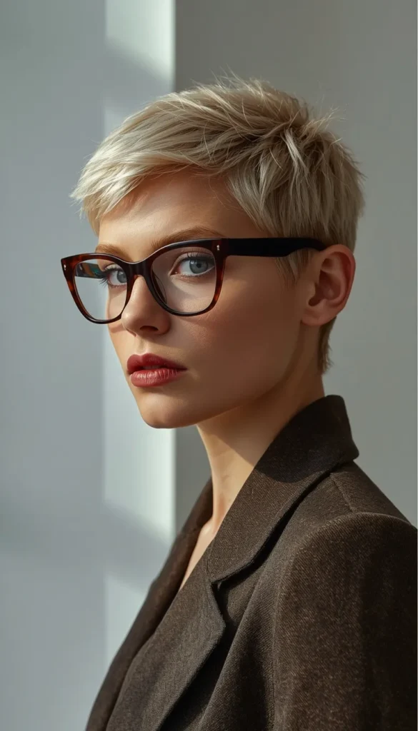 Textured Pixie with Piece-y Layers