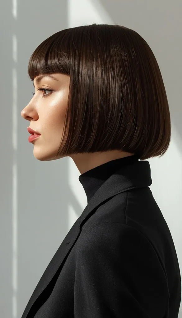 The Blunt Collarbone Bob for Instant Density