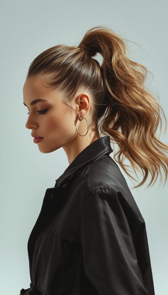 The Textured High Ponytail