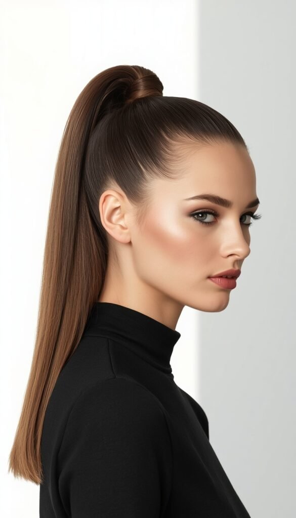 he Voluminous Double Ponytail Trick