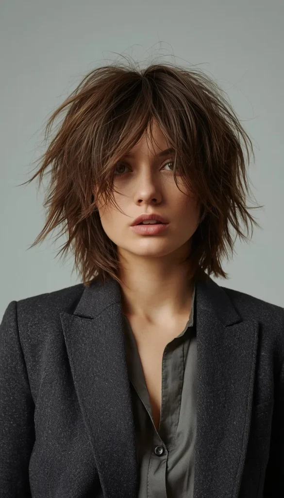 Wolf Cut With Bangs