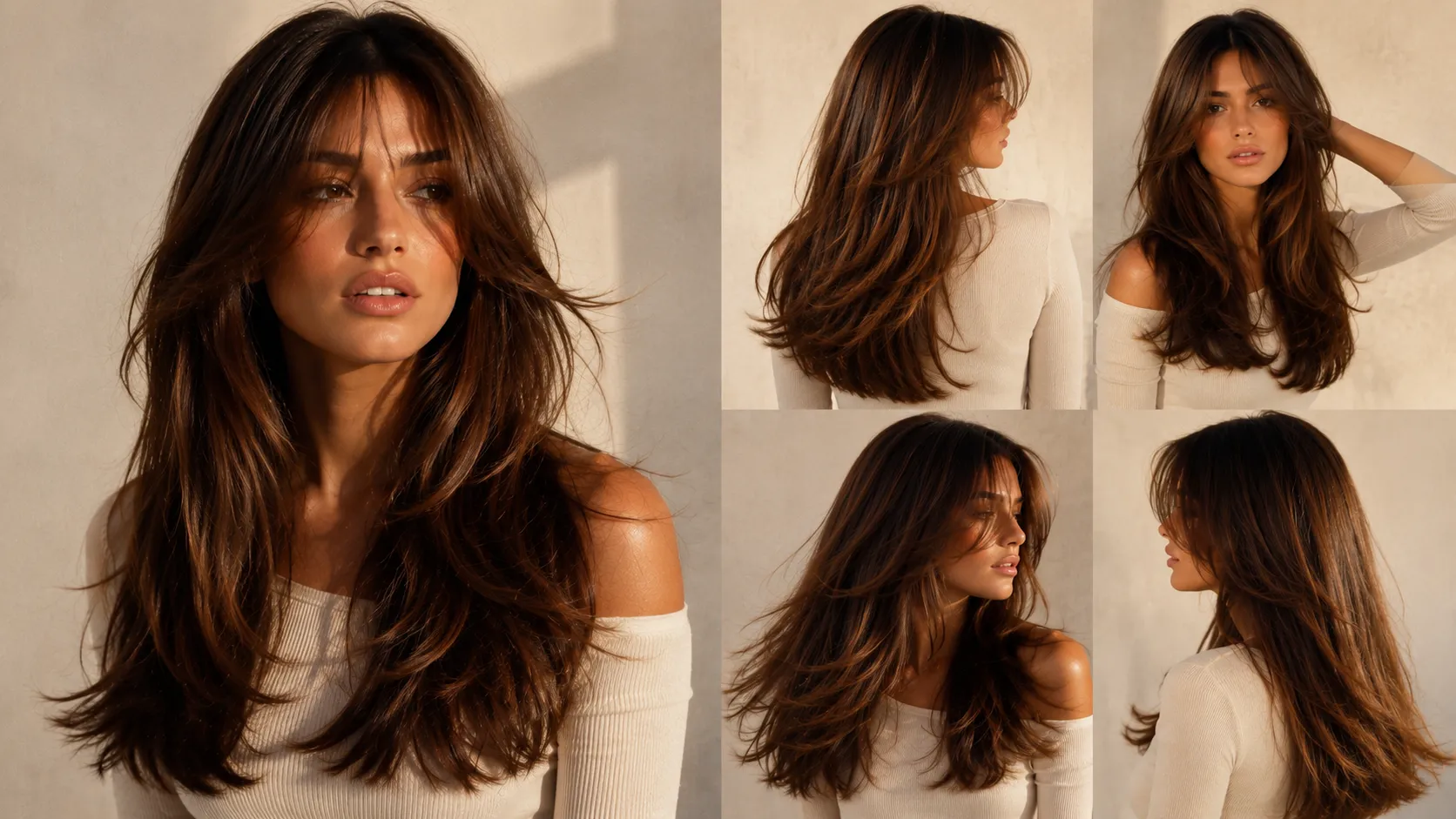 Layered Hair With Bangs