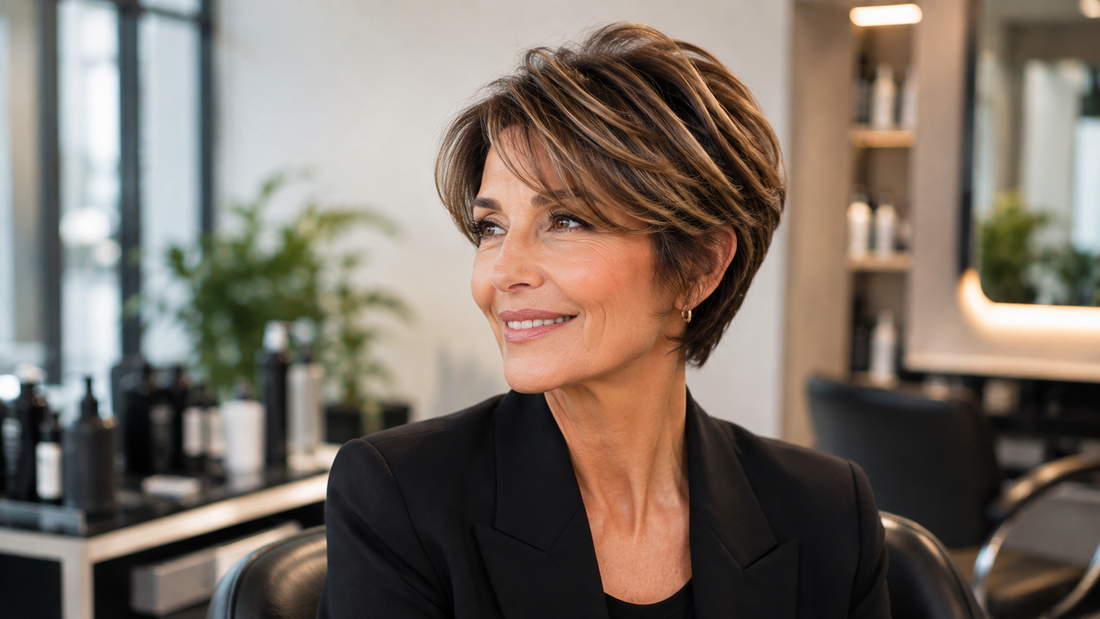 Short Fine Hairstyles for Women in Their 40s