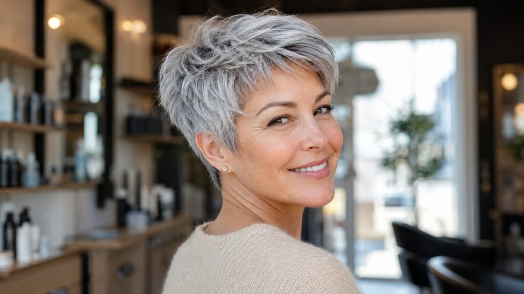 Short Pixie Cut Ideas for Women Over 50