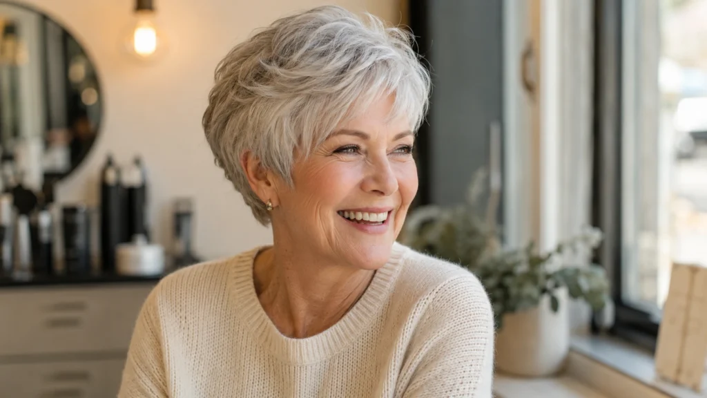 Wash and Wear Hairstyles Women Over 70 for Thin Fine Hair