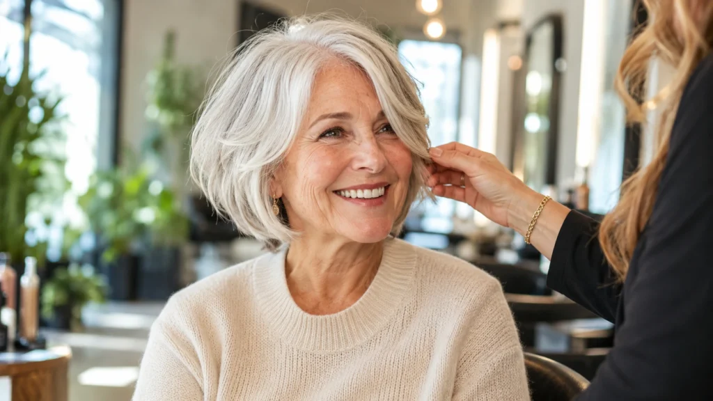 Low Maintenance Hairstyles for 60 Year Old Woman With Fine Hair