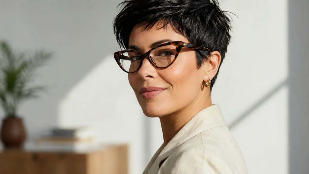 Pixie Cuts for Women Who Wear Glasses