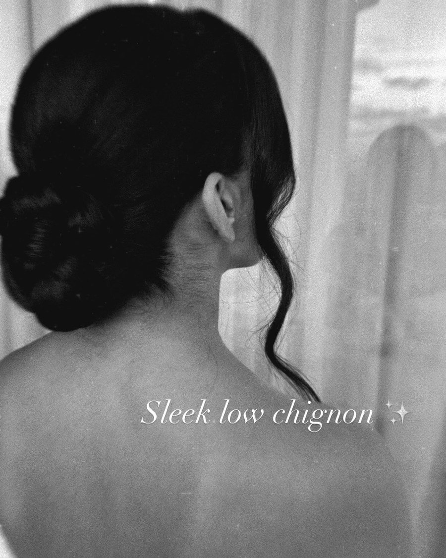 Sleek Low Chignon - semi formal hairstyles for women