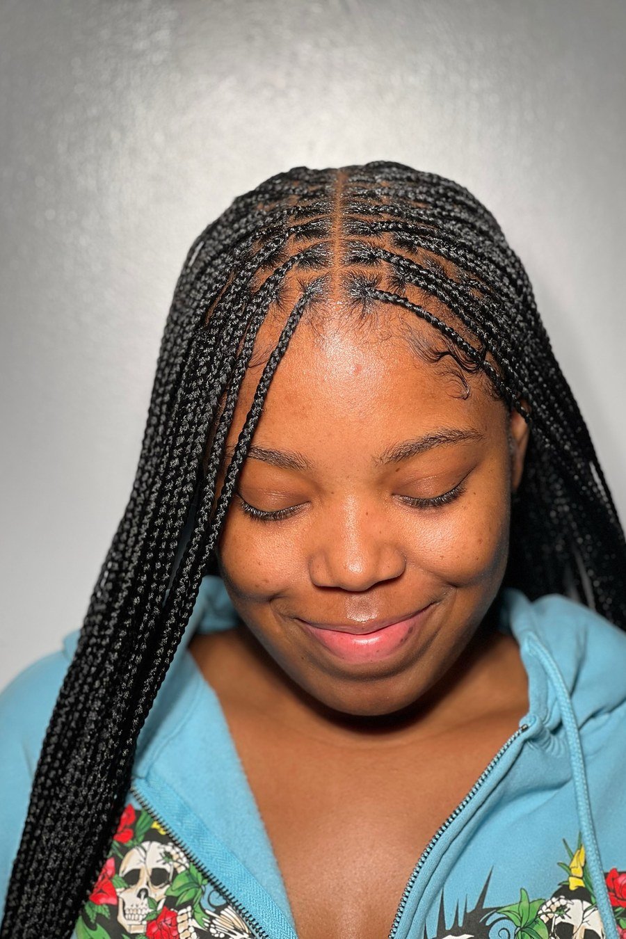 Knotless Box Braids hairstyle for black women