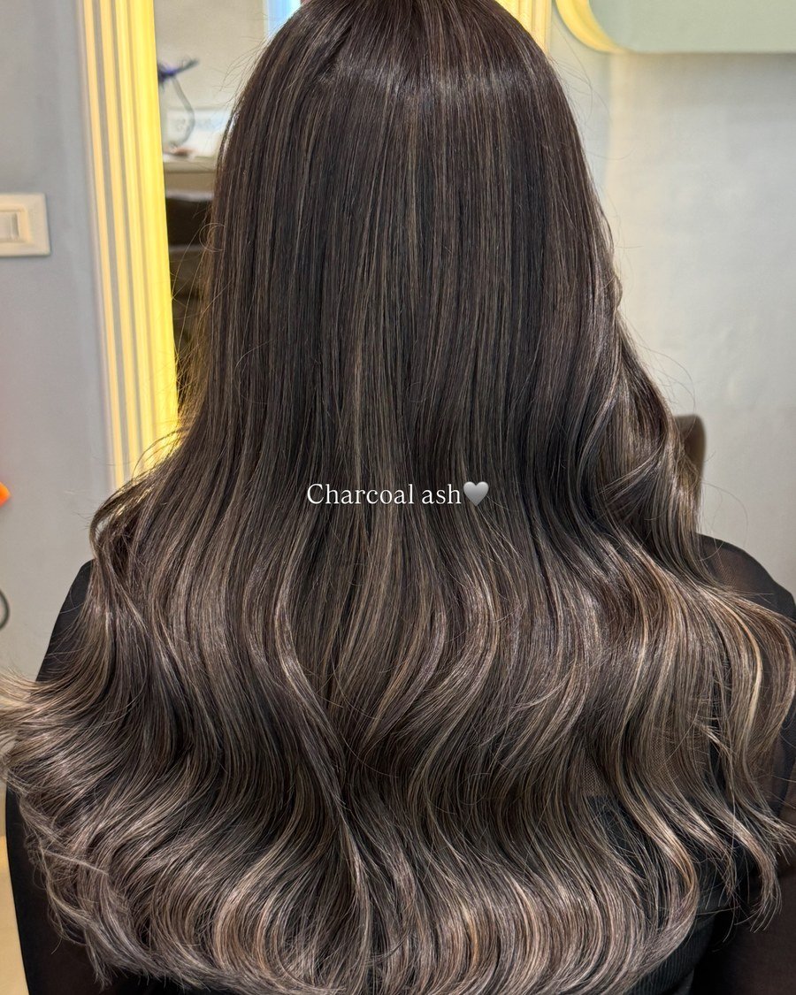 Charcoal Smoke Gray - gray hair color